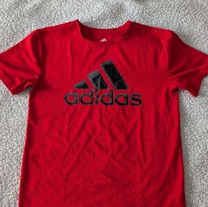 Adidas Scarlet Tee with Charcoal Logo